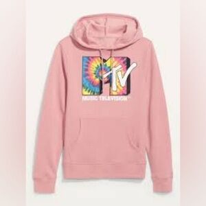 Old Navy Pink MTV Graphic Hoodie